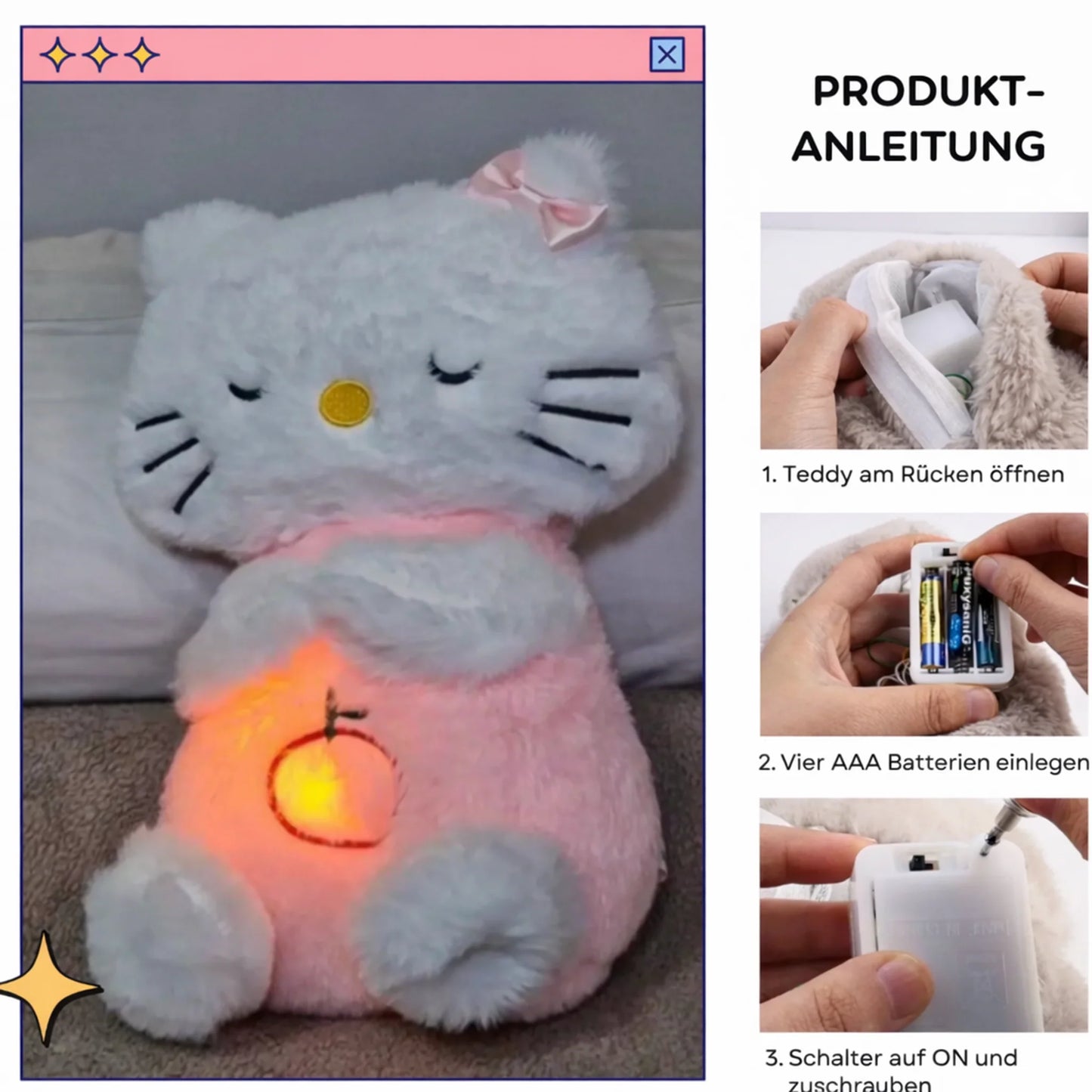 Kitty - der atmende Plüschi