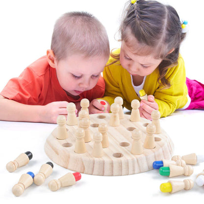Montessori Farb-Memory Schachspiel